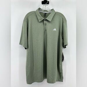 Adidas Golf Polo Men’s Shirt Heather Green Silver Size L NWT Golf Swag